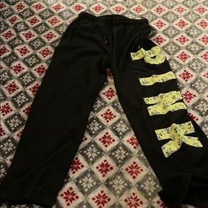 Pink Victoria secret sweat pants